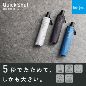 Quick Shut Automatic Open/Close Folding Umbrella 60cm