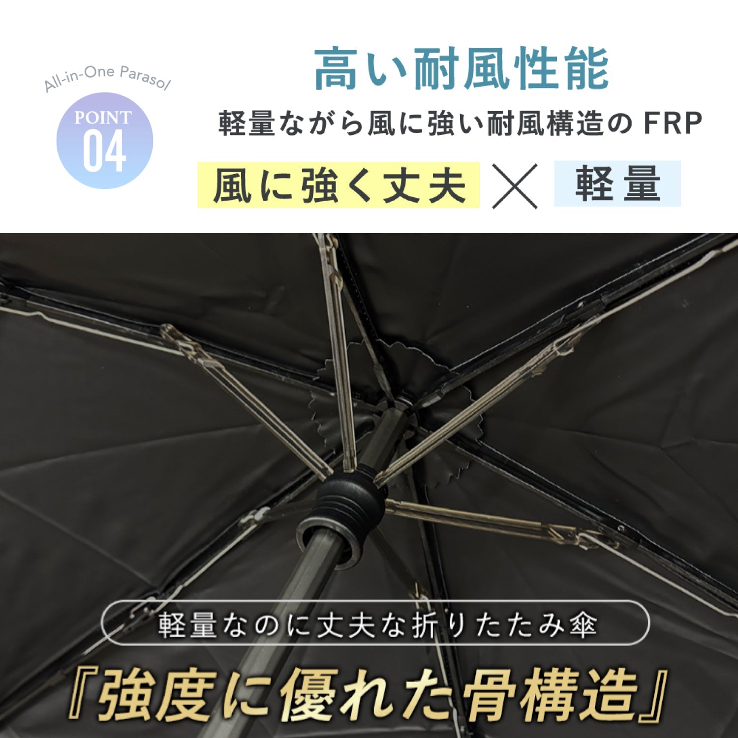 【3段 折りたたみ傘】COKAGE+ 木手元 50cm Waterfront Official Shop