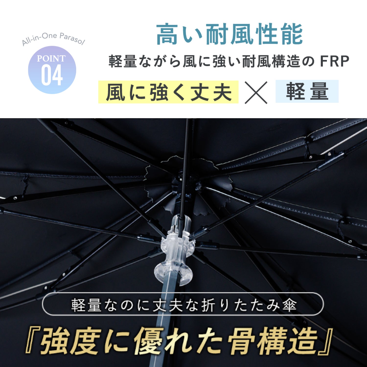 【2段ジャンプ 折りたたみ傘】COKAGE+ 木手元 55cm Waterfront Official Shop