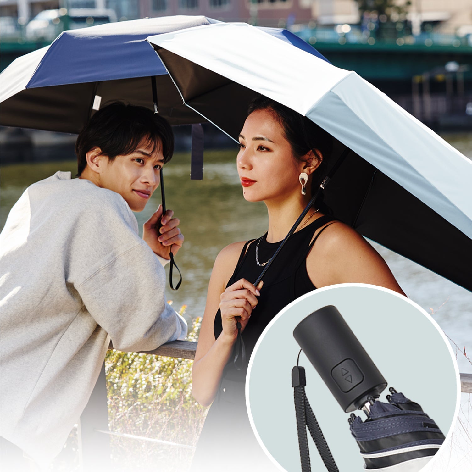 【自動開閉 折りたたみ傘】COKAGE+ ACTIVE 自動開閉 55cm Waterfront Official Shop