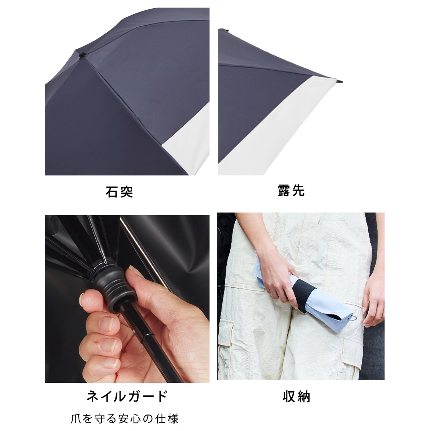 【耐風 折りたたみ傘】COKAGE+ ACTIVE 耐風 55cm　 Waterfront Official Shop