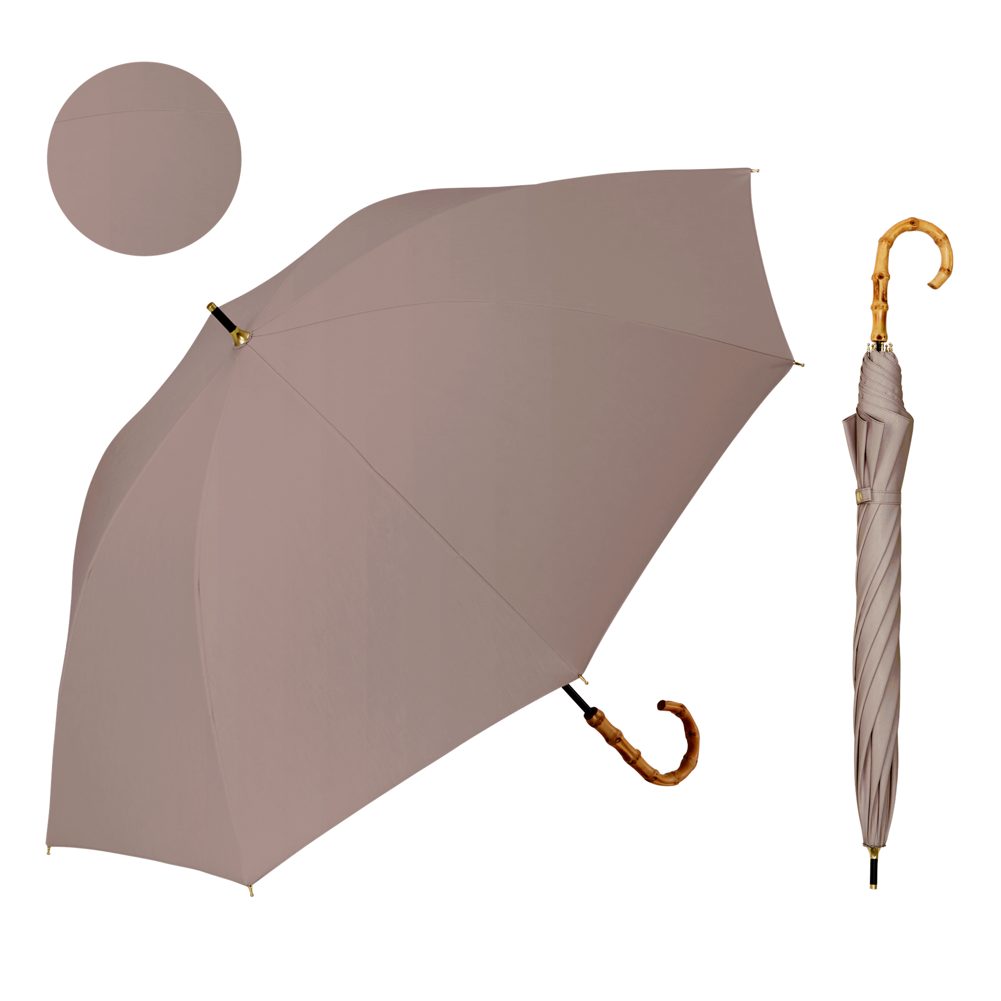 【長傘】COKAGE+ 竹手元 50cm Waterfront Official Shop