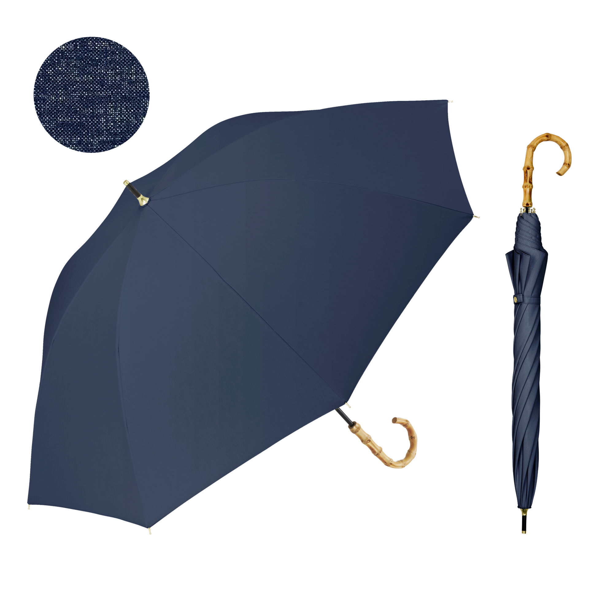 【長傘】COKAGE+ 竹手元 50cm Waterfront Official Shop