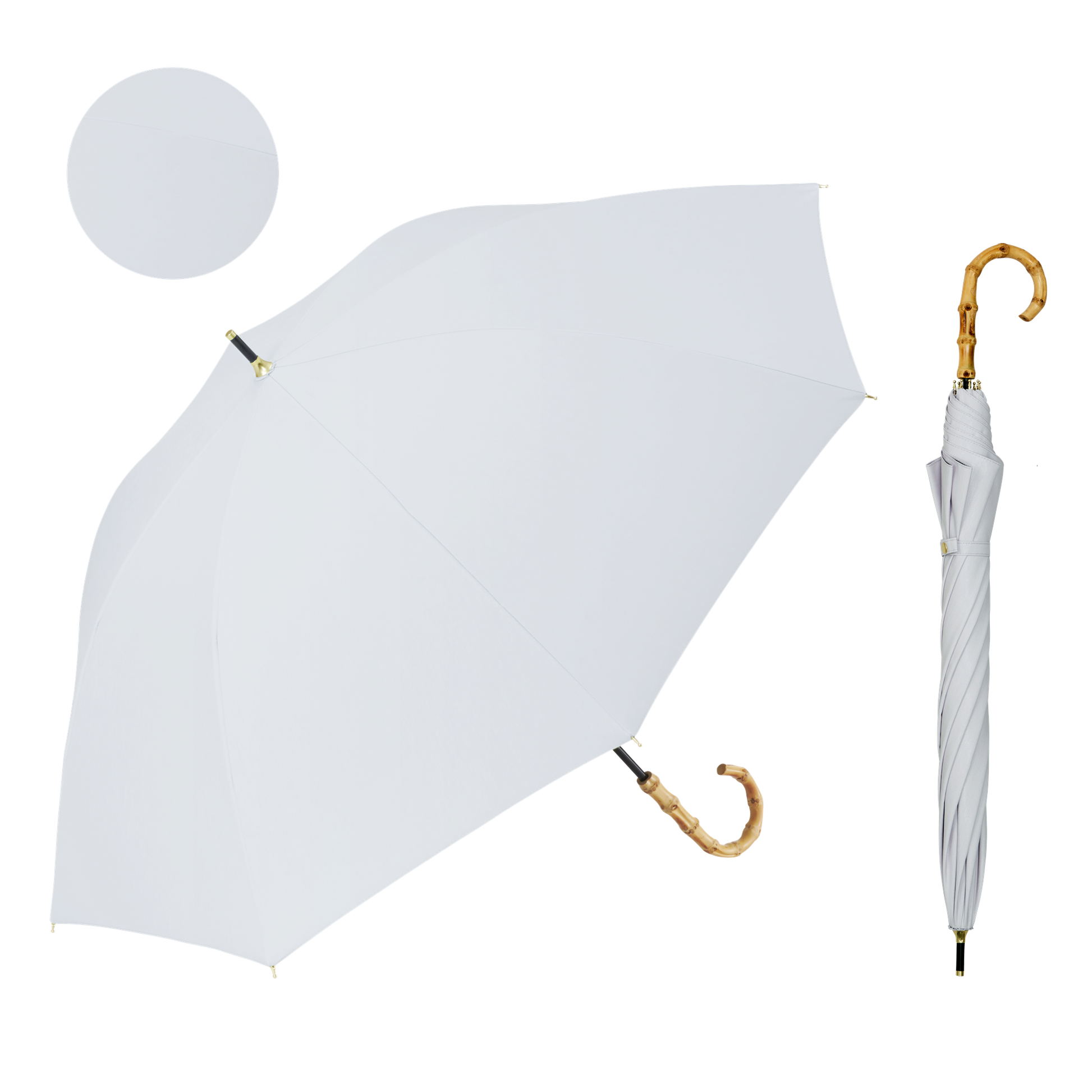 【長傘】COKAGE+ 竹手元 50cm Waterfront Official Shop