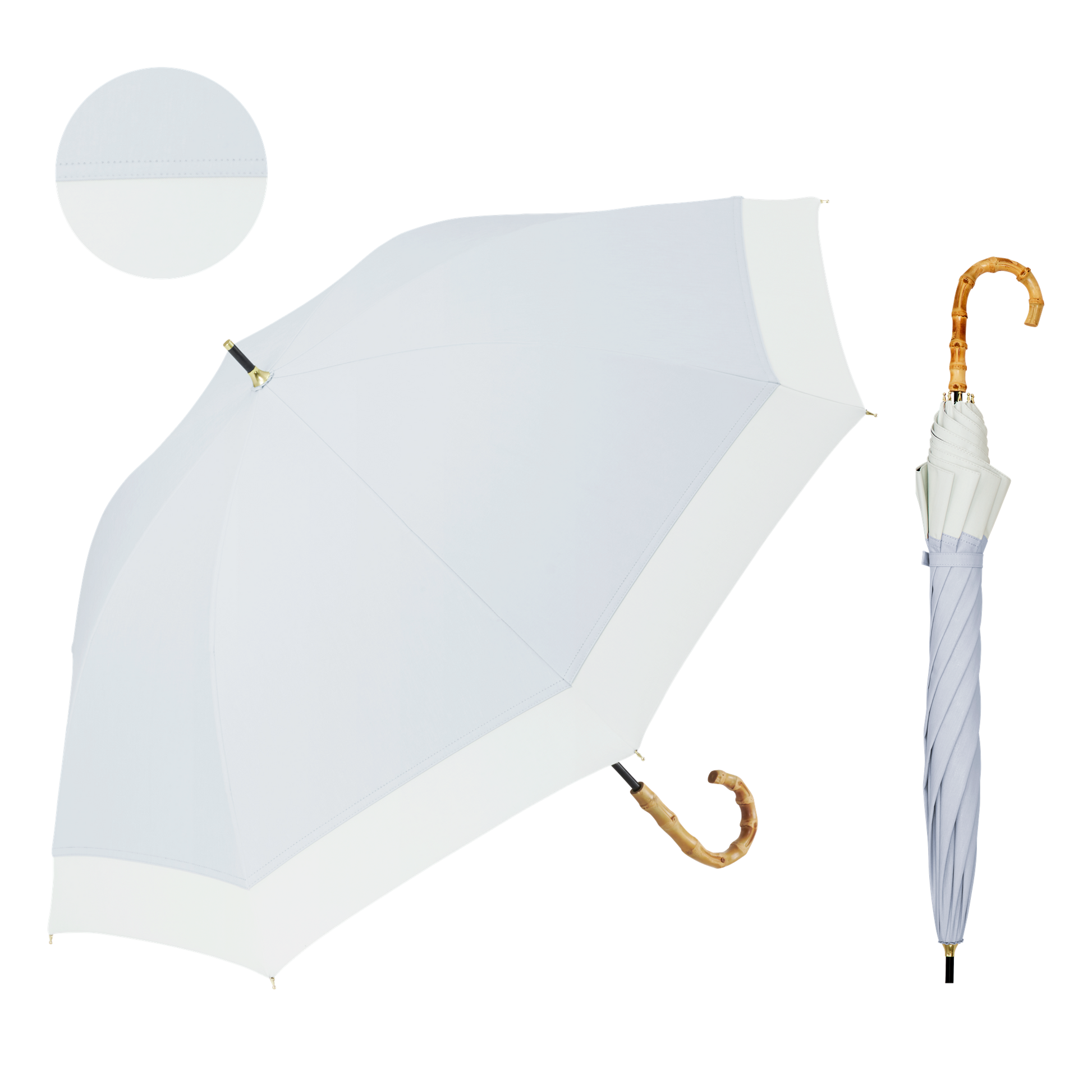 【長傘】COKAGE+ 竹手元 50cm Waterfront Official Shop