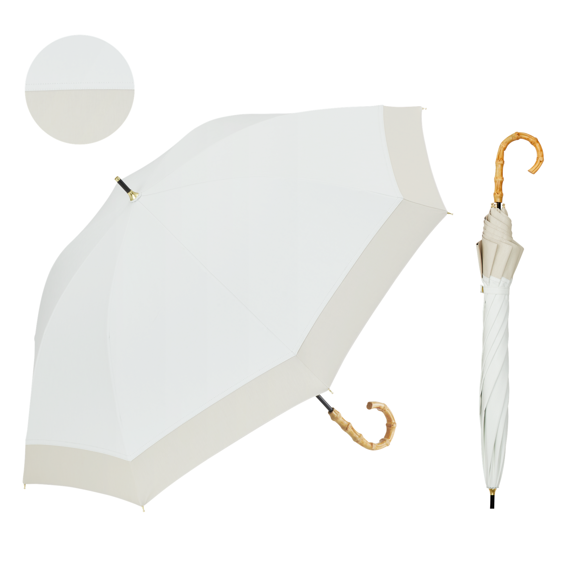 【長傘】COKAGE+ 竹手元 50cm Waterfront Official Shop