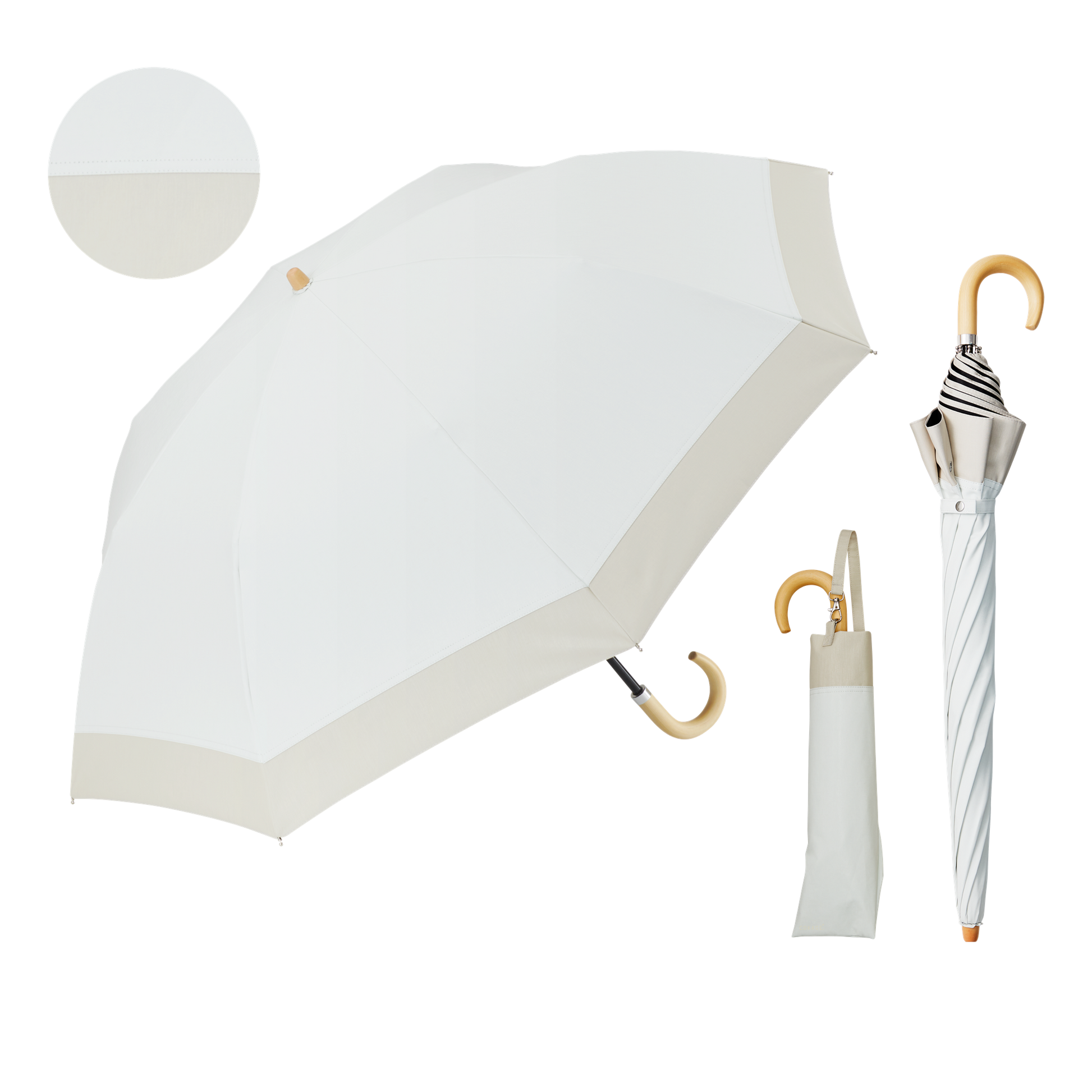 【2段2WAY 折りたたみ傘】COKAGE+ 木手元 55cm Waterfront Official Shop