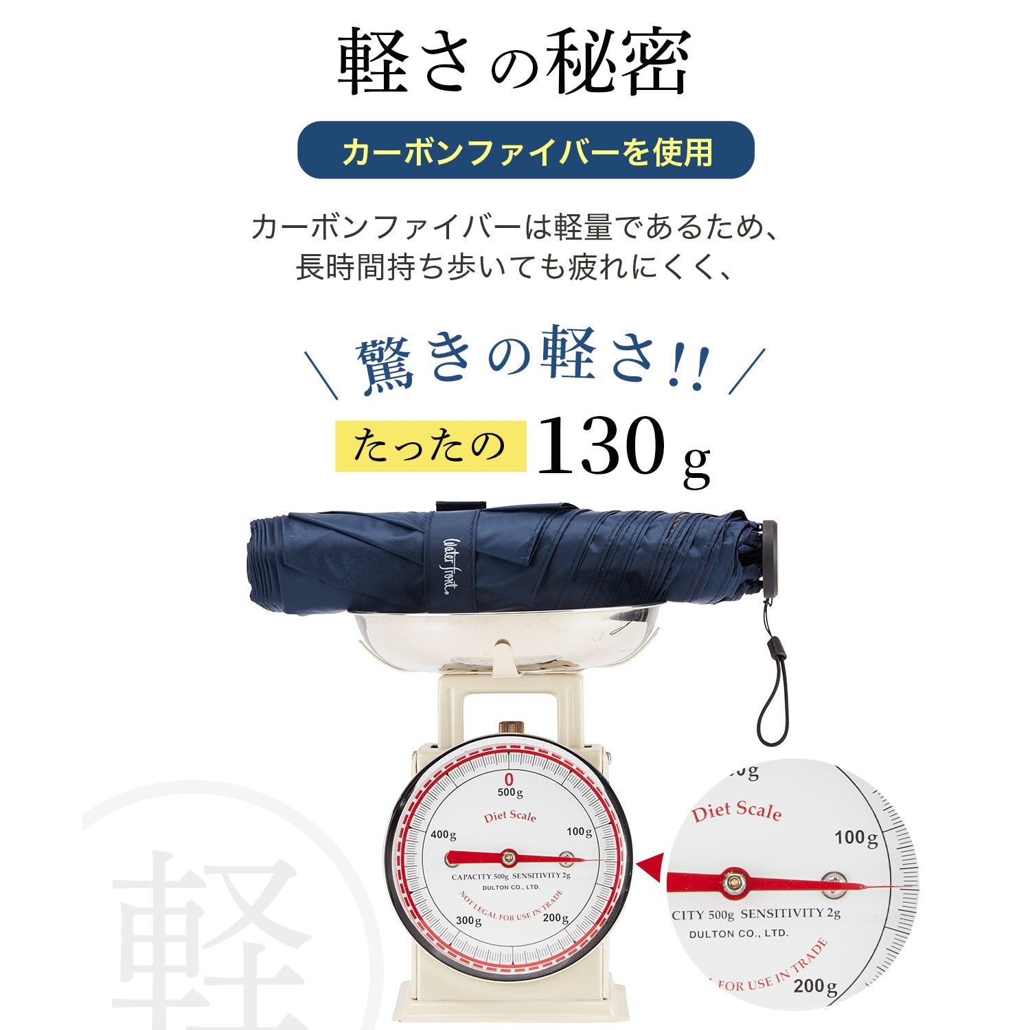 NEW極軽カーボン UVブロック 50cm Waterfront Official Shop