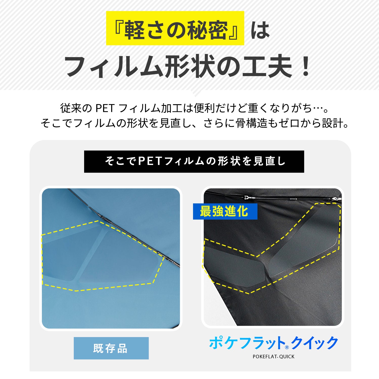 ポケフラット クイック 折 55cm Waterfront Official Shop