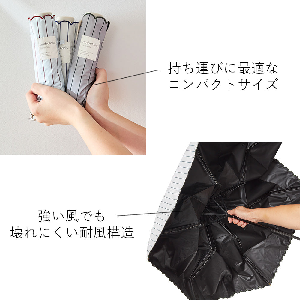 ネオミニ UVブロック 折 51cm Waterfront Official Shop