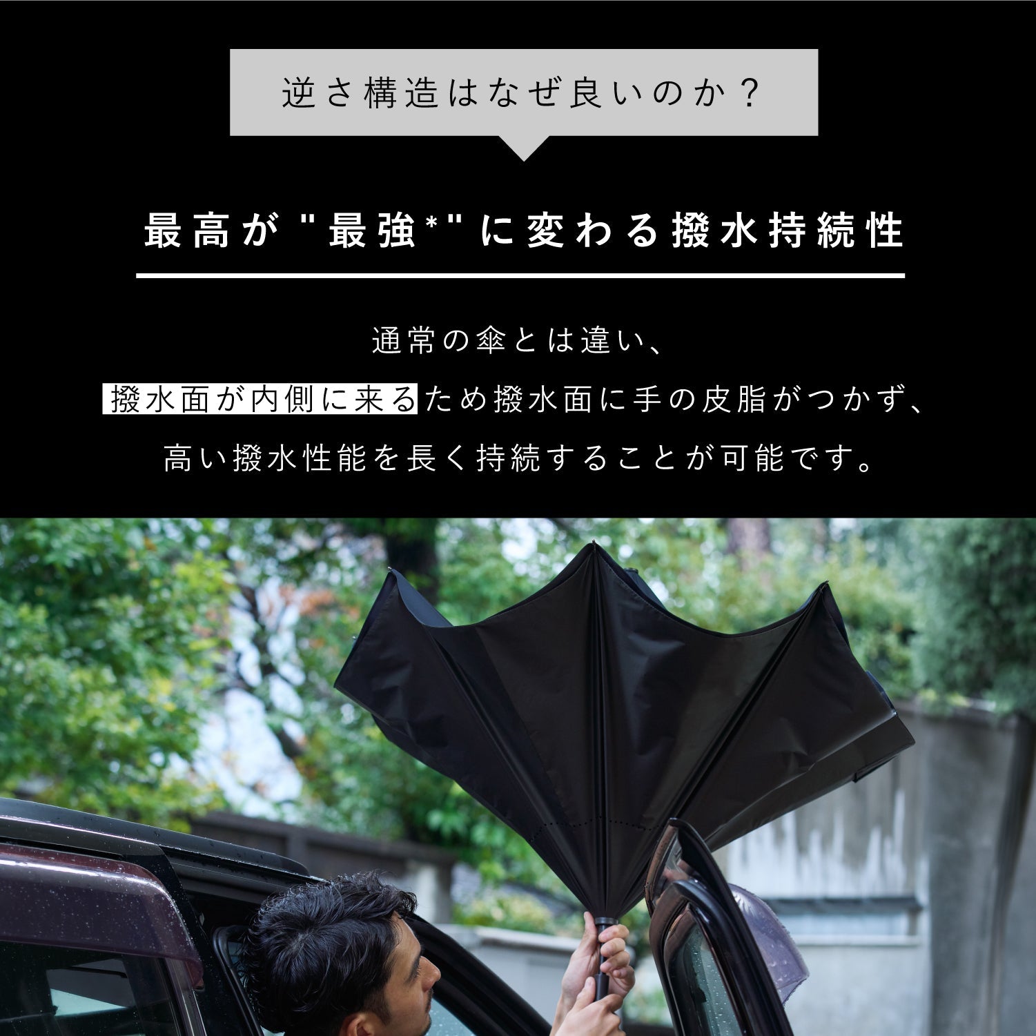 【最強の撥水傘】SAKASANANO 60cm　※予約販売 Waterfront Official Shop